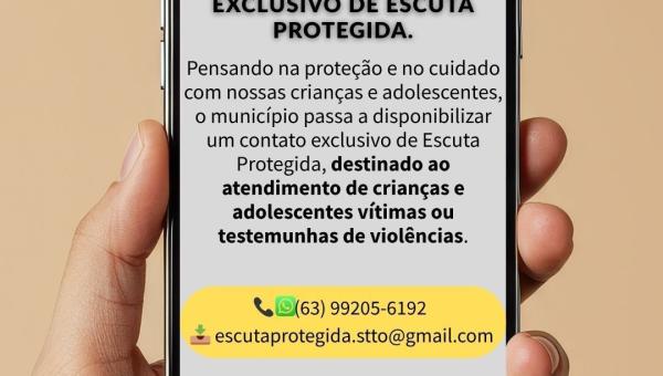 Santa Terezinha do Tocantins implanta serviço de Escuta Protegida