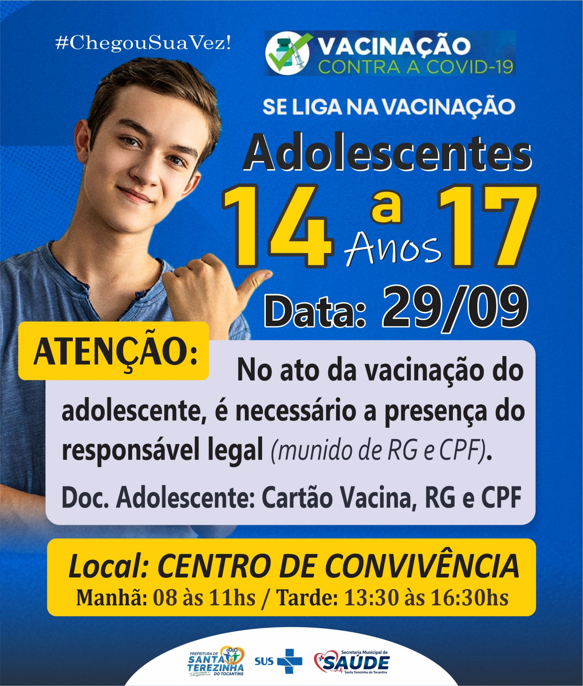 VACINAÇÃO COVID-19 ADOLESCENTES 14-17 ANOS