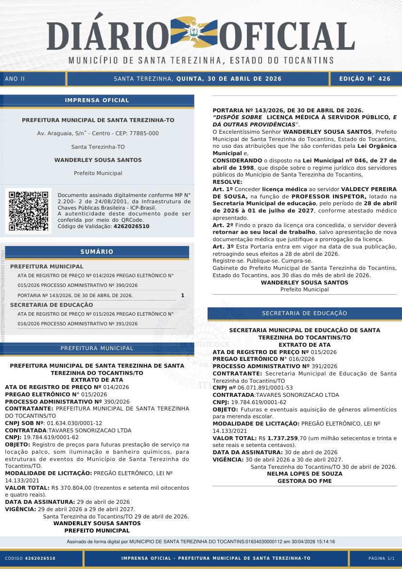 Capa da edição