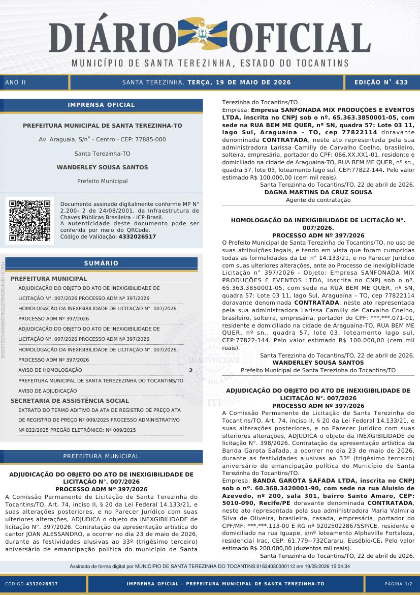 Capa da edição