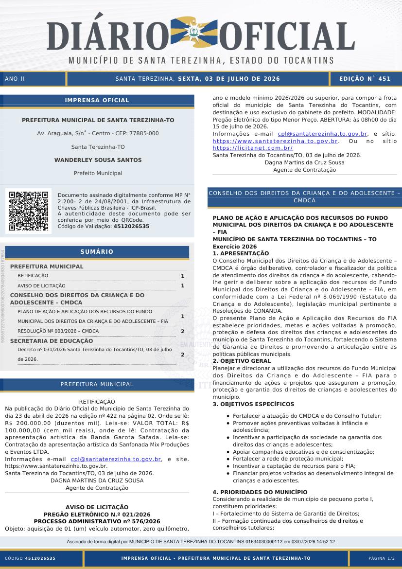 Capa da edição