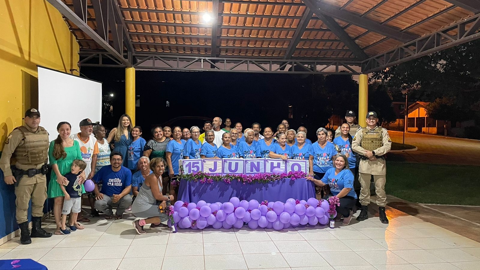 Secretaria de Assistência Social promove caminhada e palestra alusiva ao Dia Mundial de Conscientização da violência contra a pessoa idosa.