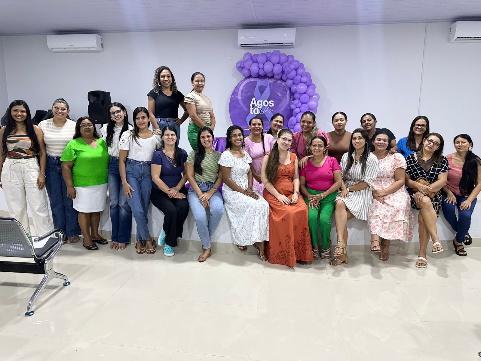 Agosto Lilás: servidoras da saúde se unem em momento de reflexão e fortalecimento