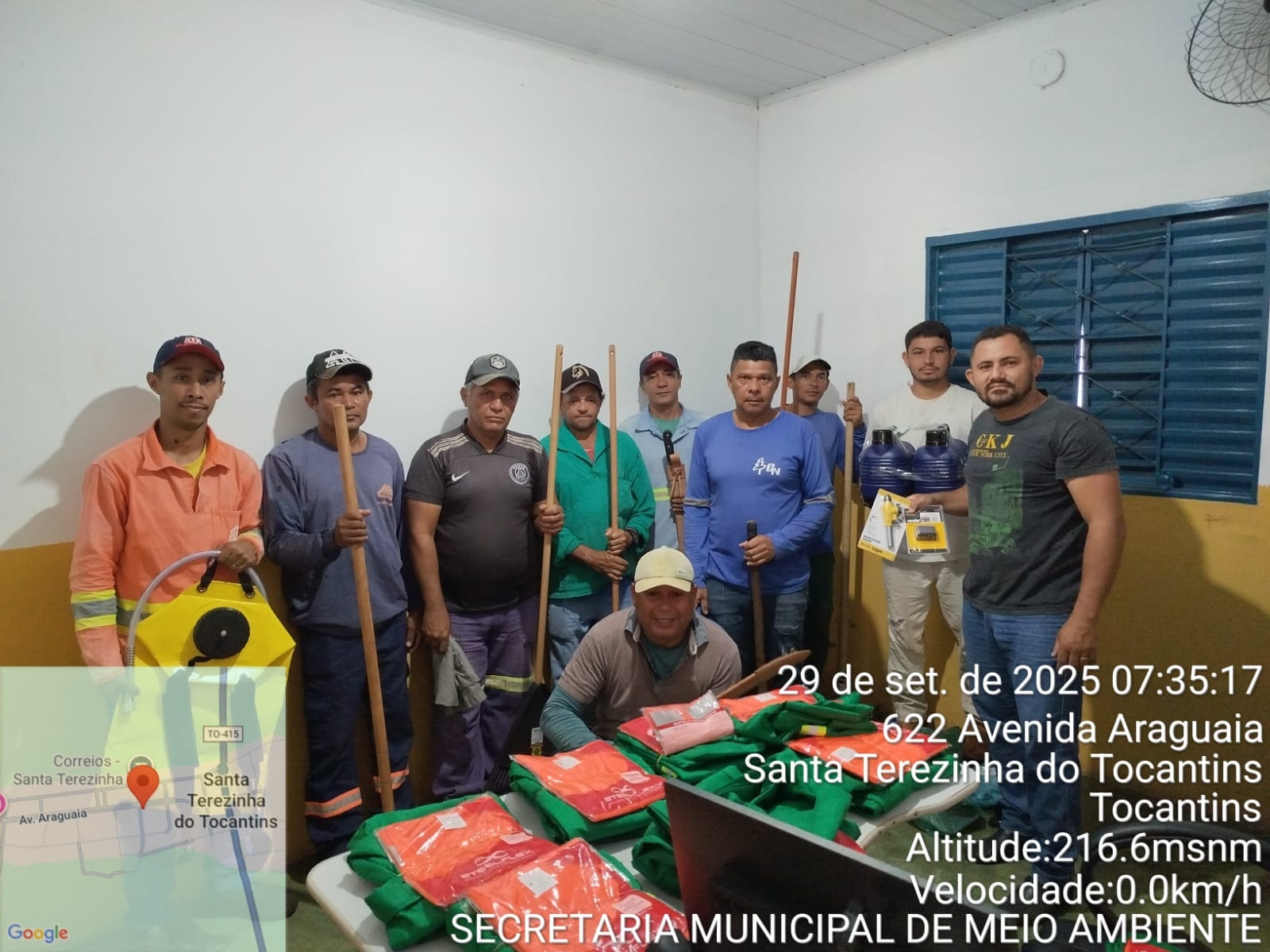 Entrega de EPIs garante mais segurança a servidores da Secretaria de Meio Ambiente.