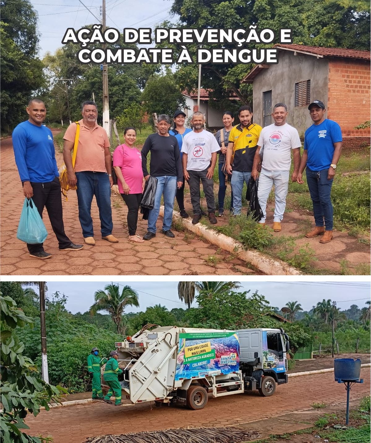 Ação integrada reforça o combate à dengue em Santa Terezinha do Tocantins