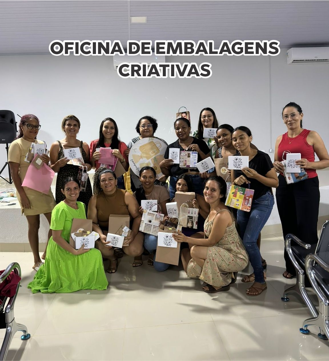 Secretaria de Assistência Social realiza primeira turma da Oficina de Embalagens Criativas