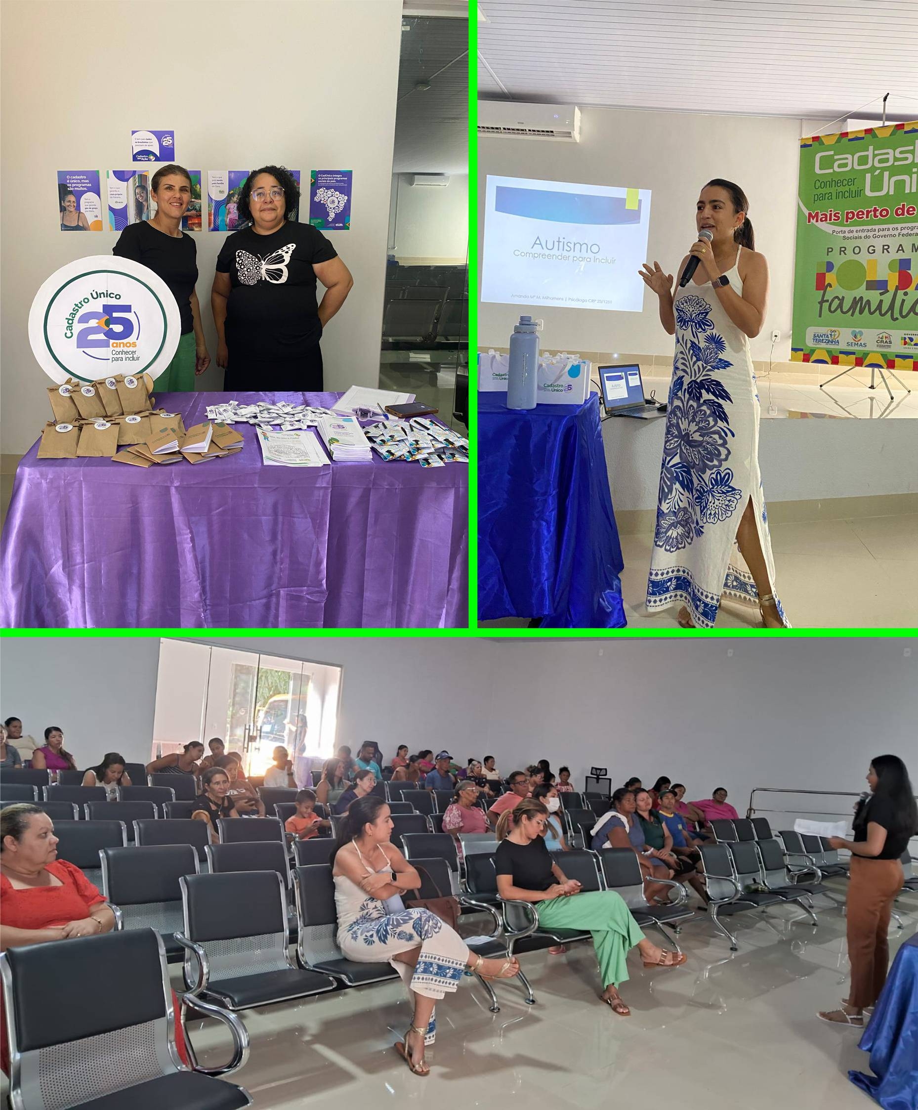 Reunião celebra os 25 anos do Cadastro Único, aborda programas sociais e a conscientização sobre o autismo em Santa Terezinha do Tocantins